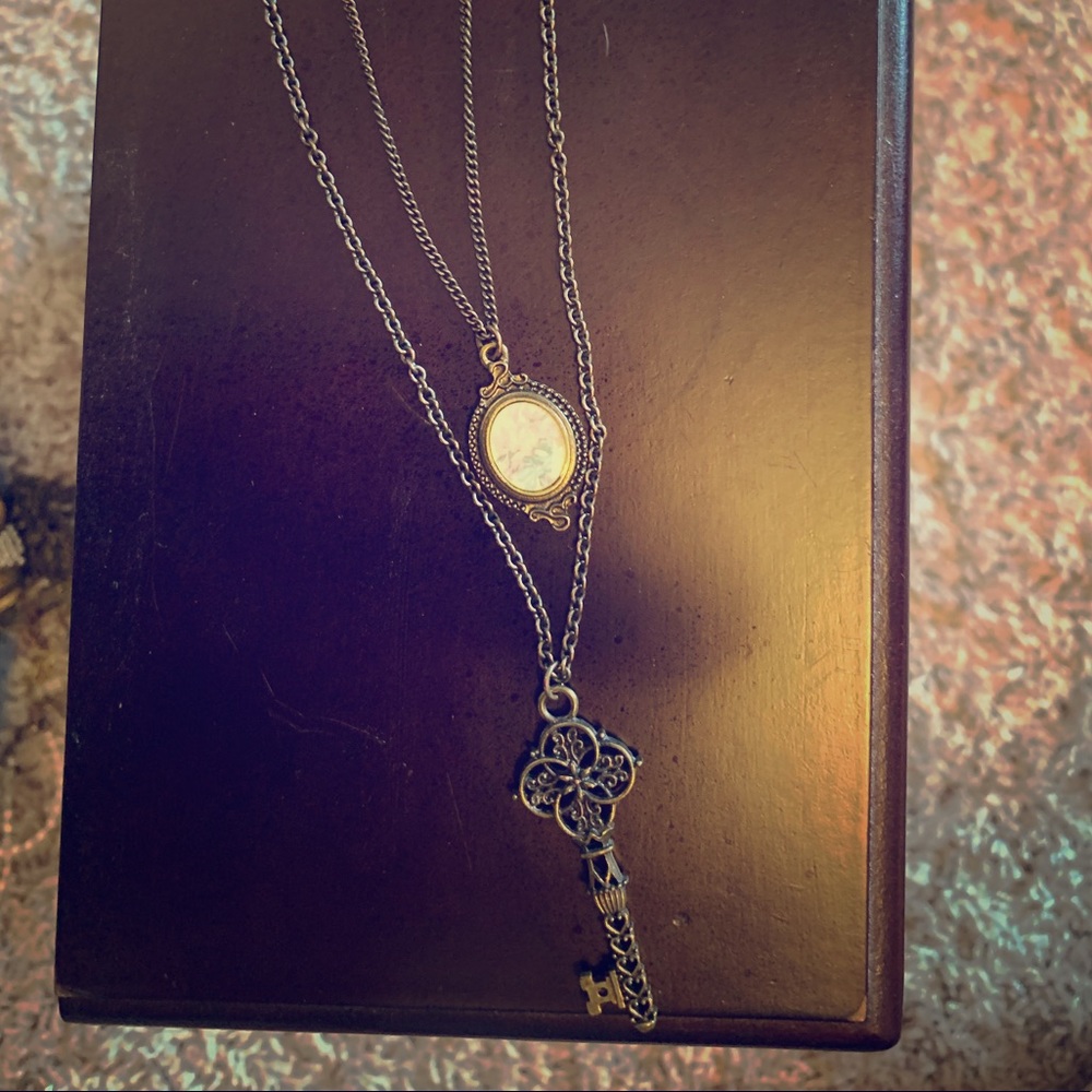 Double layer key necklace🔑